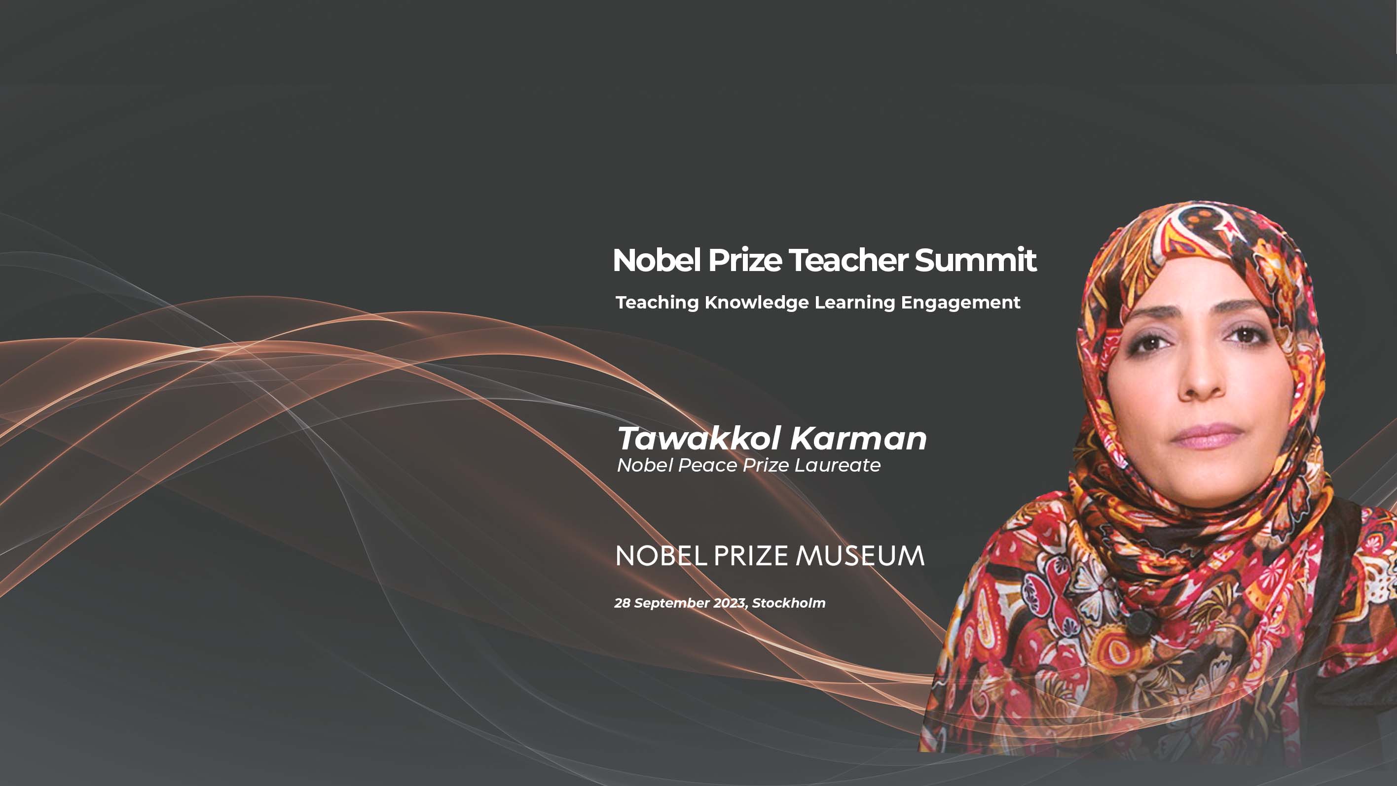 Nobel Teacher Summit welcomes Tawakkol Karman as key participant in Stockholm